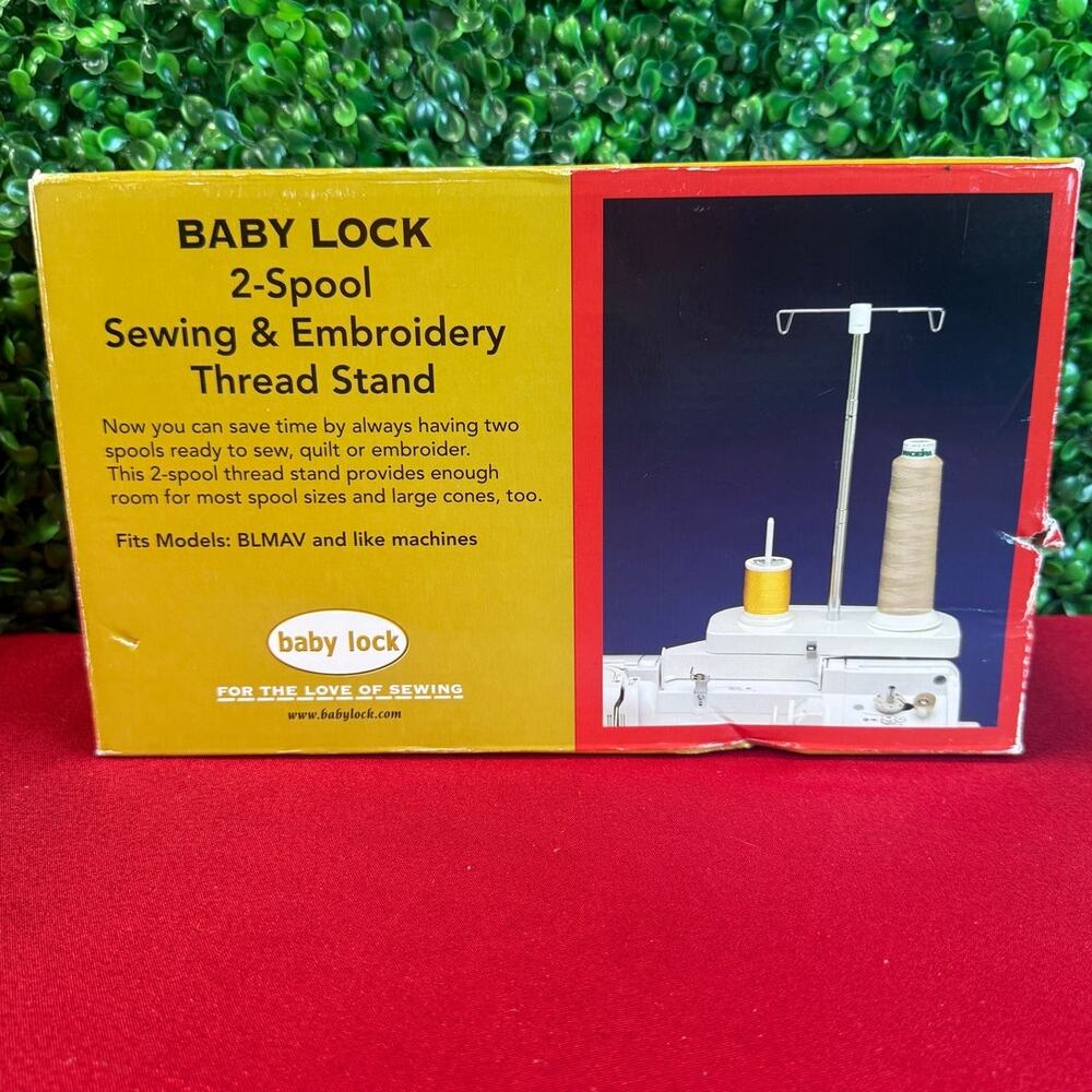 New In Box Baby Lock 2-Spool Sewing & Embroidery Thread Stand BLMAC-STS